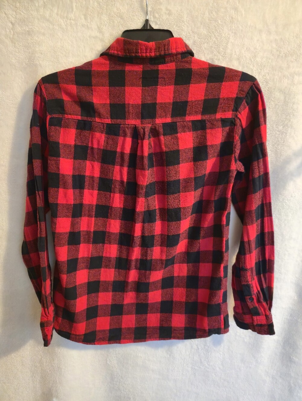 Red and Black Plaid Longsleeve Shirt - Picture 4 of 9